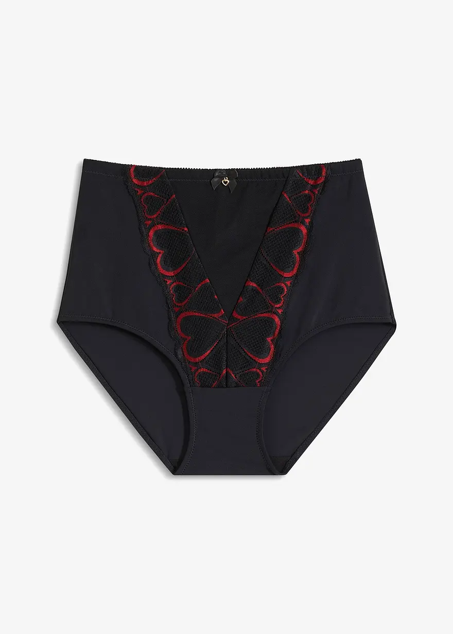 Medium Shape Slip mit Spitze in schwarz von vorne - bonprix
