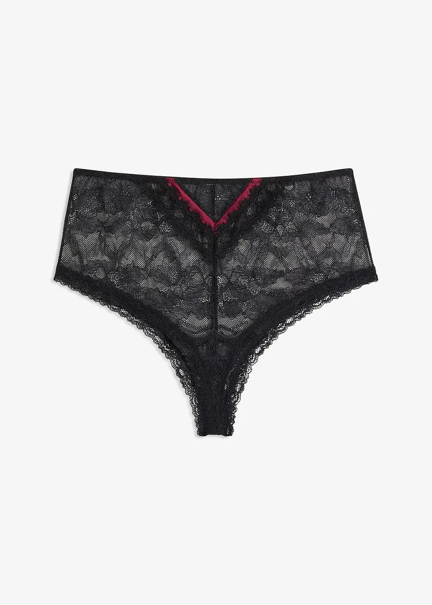 Taillenslip in schwarz von vorne - bonprix