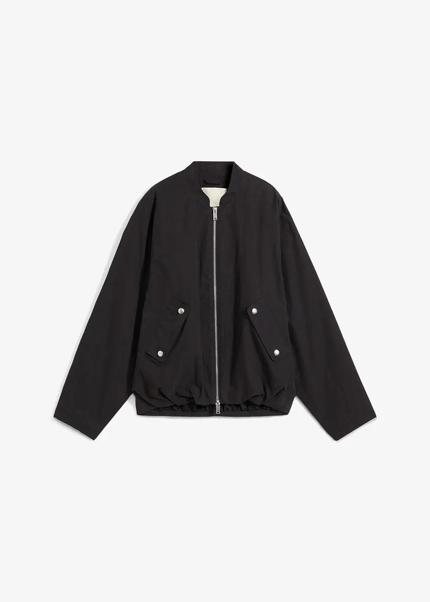Soft Blouson in schwarz von vorne - bonprix