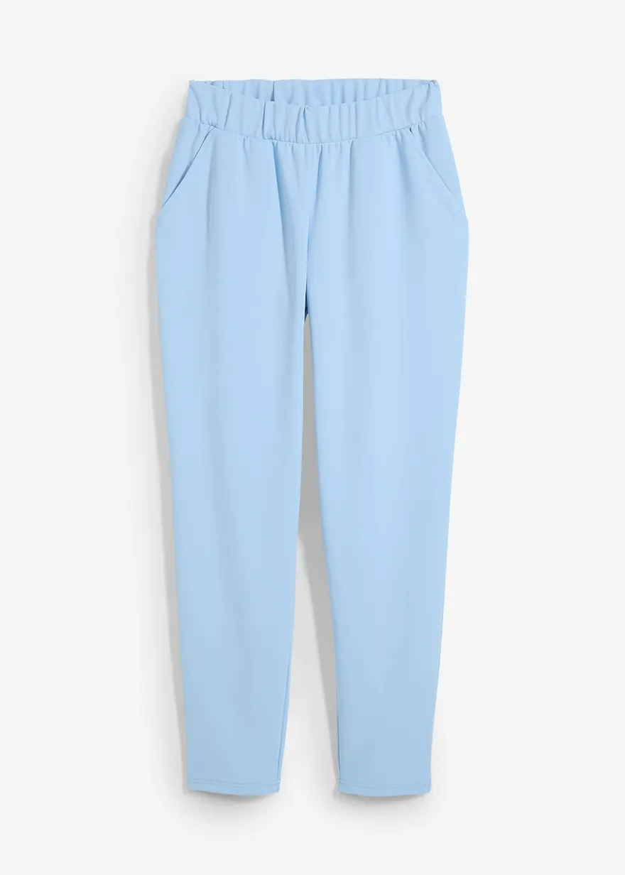Sweathose mit Bequembund in blau von vorne - bonprix