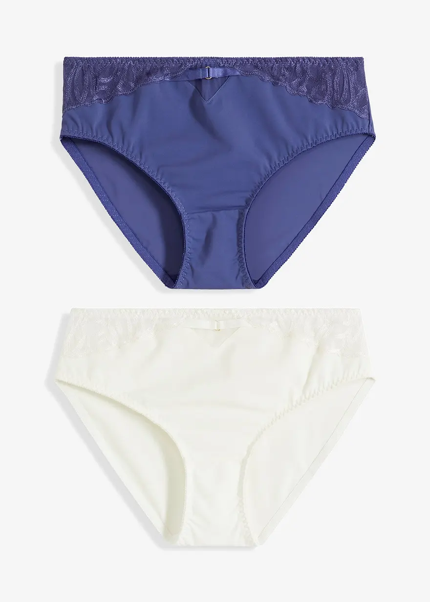 Maxislip (2er Pack) in blau von vorne - bonprix