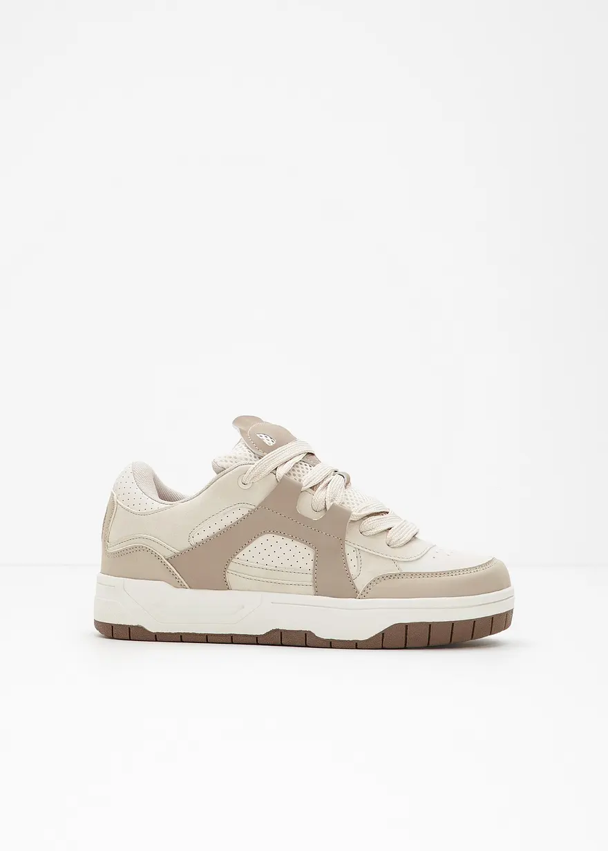 Sneaker in beige - bonprix