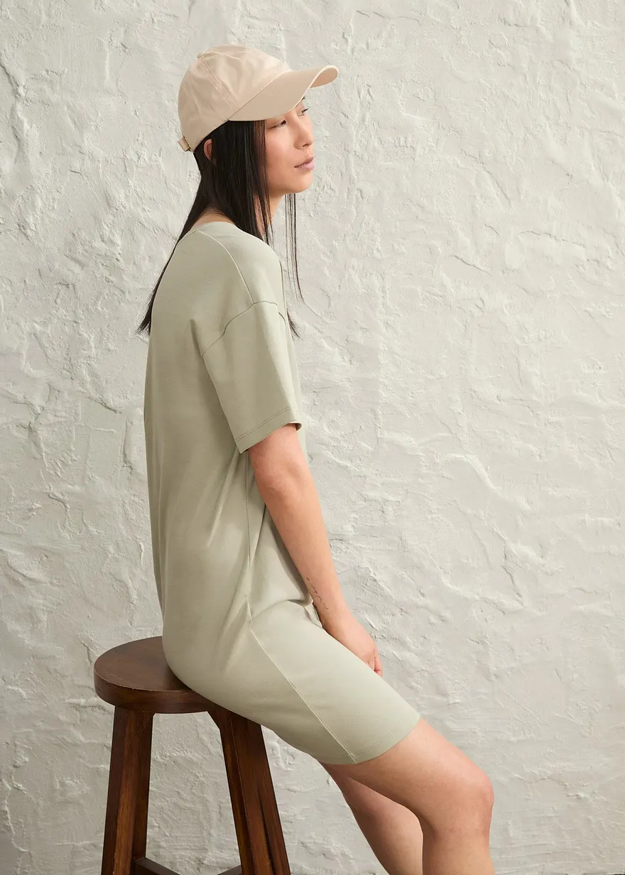 Oversize-Kleid mit aus reiner Baumwolle (2er Pack) in blau (Totalaufnahme) - bonprix