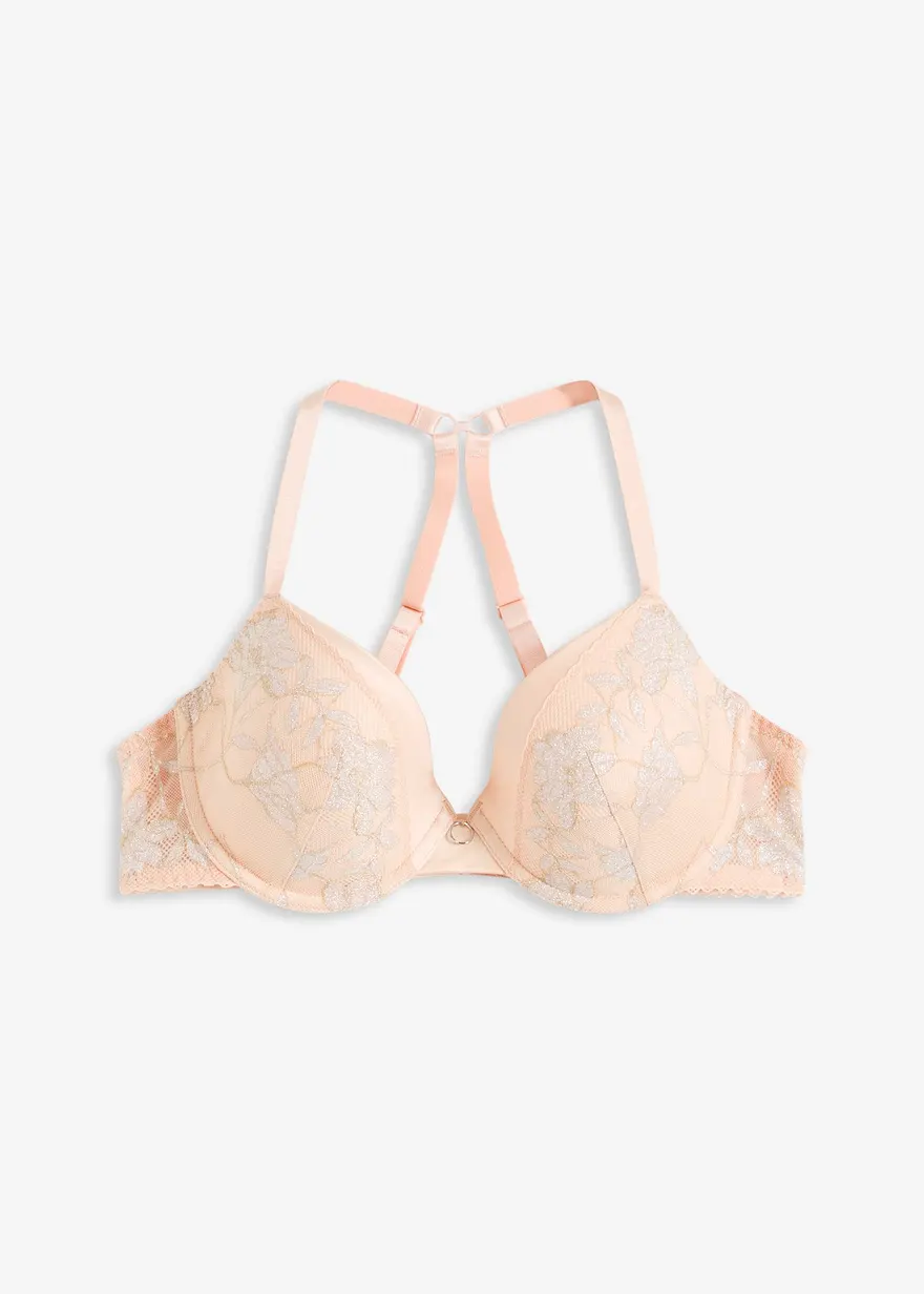 Schalen BH mit Bügel in rosa von vorne - bonprix