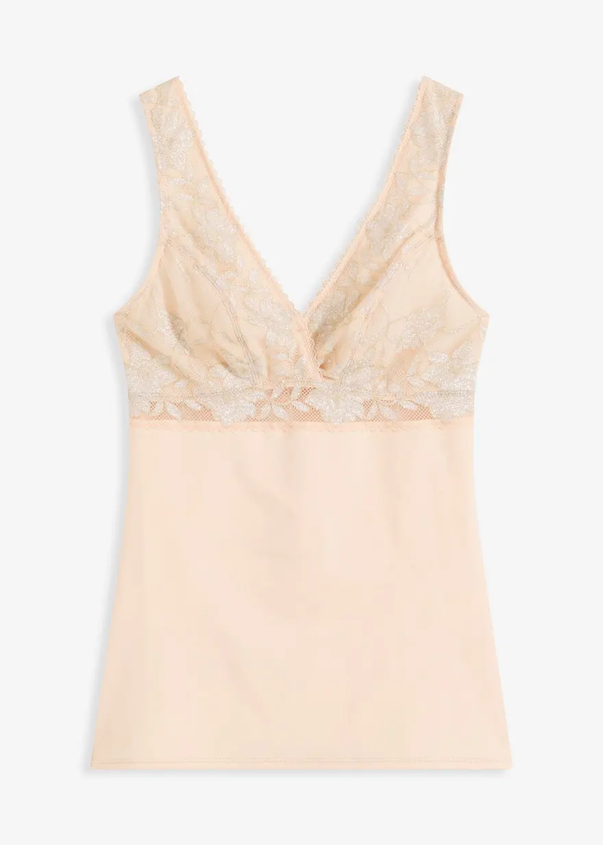Shape-Top mit mittlerer Formkraft in rosa von vorne - bonprix