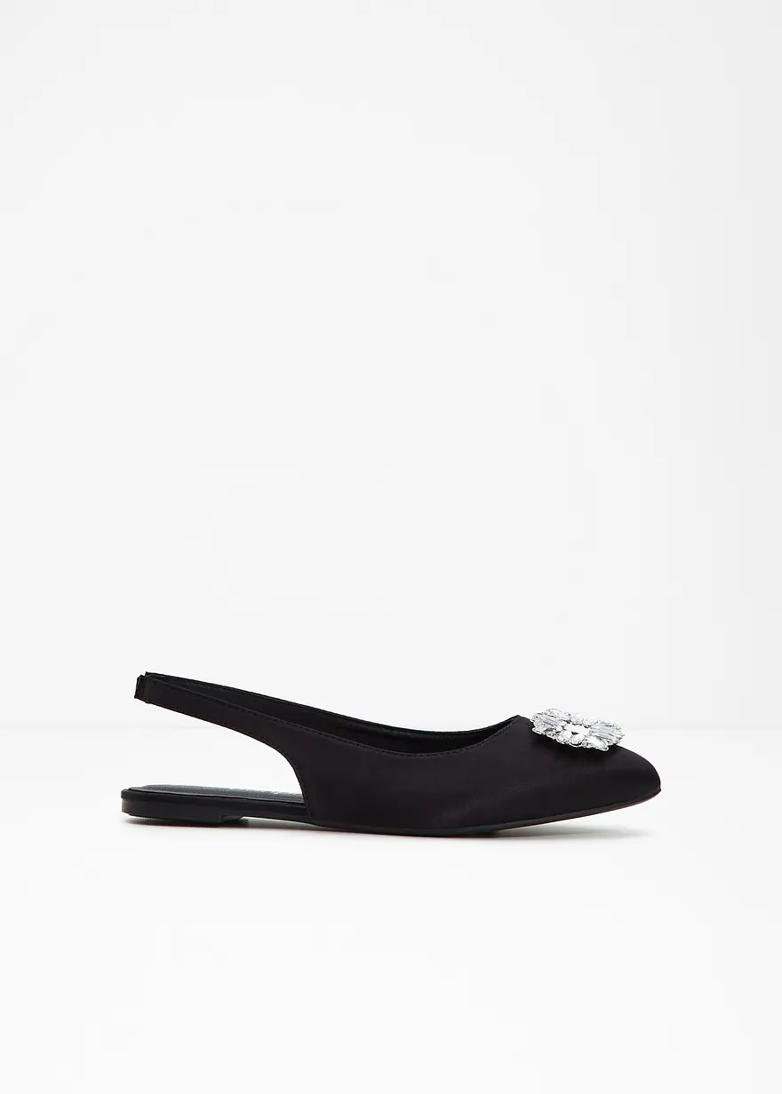 Sling Ballerina in schwarz - bonprix