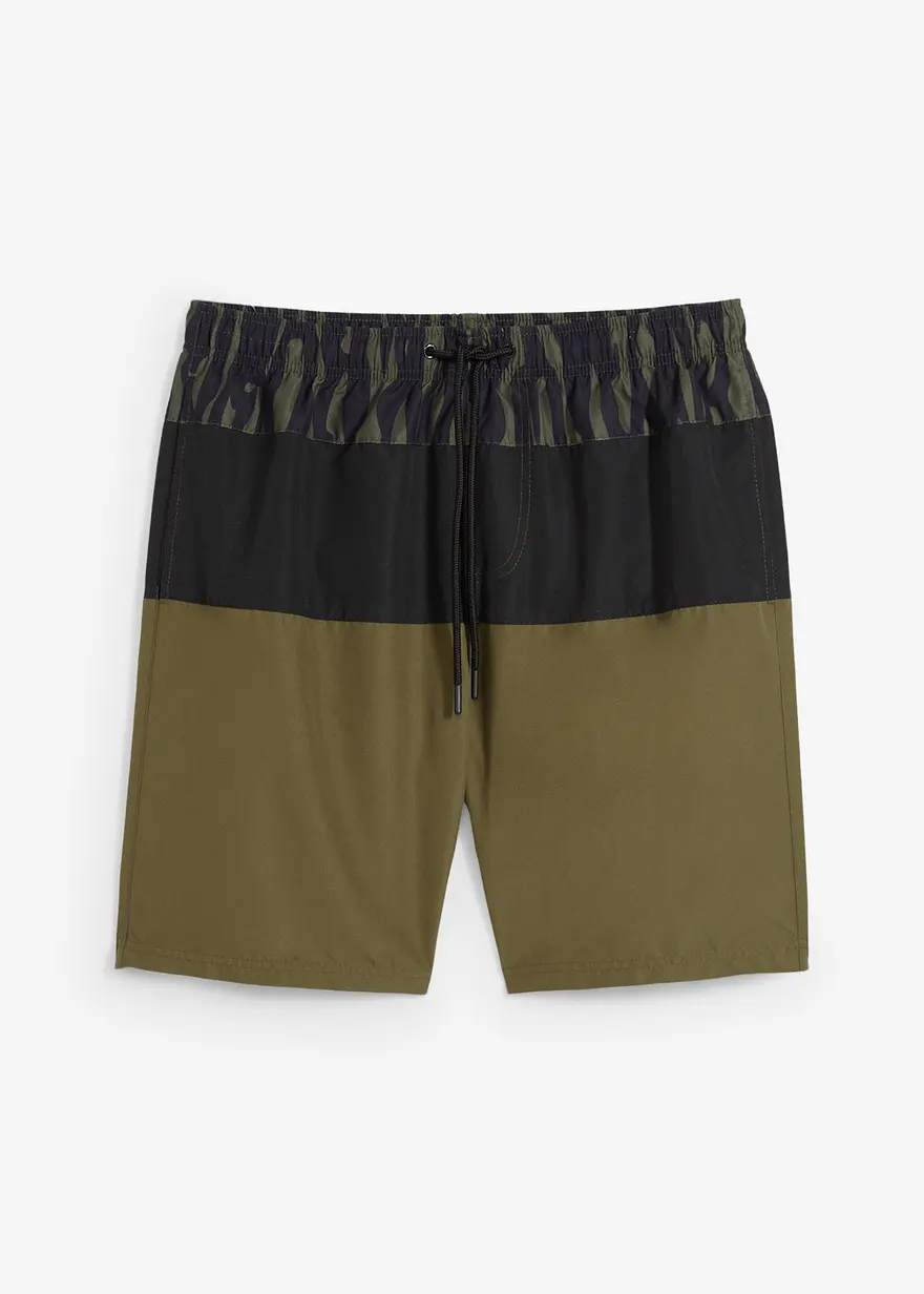 Badeshorts Herren in grün von vorne - bonprix