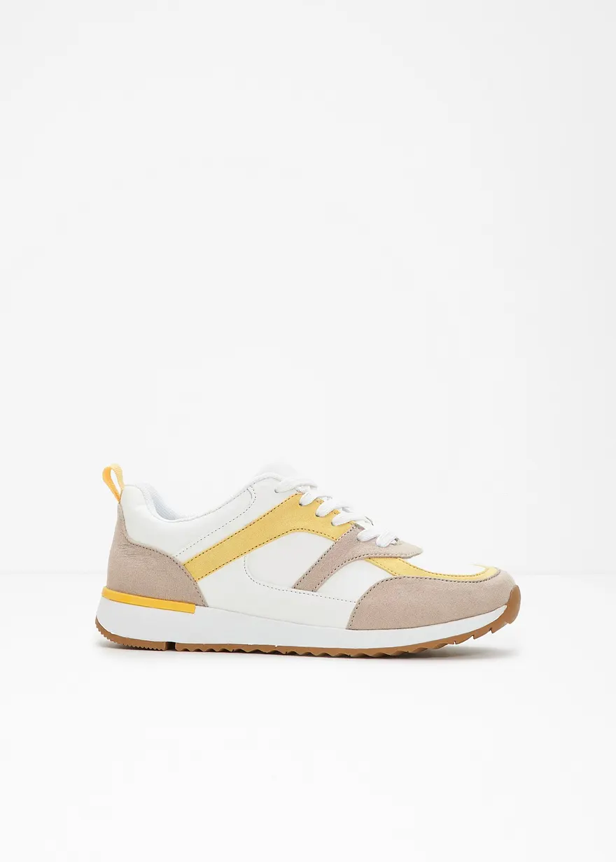 Sneaker in weiß - bonprix