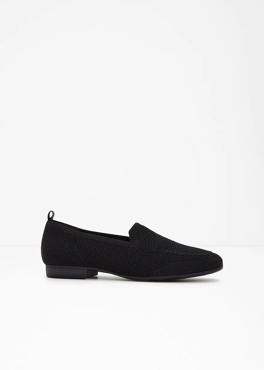 Jana Loafer in bequemer Weite in schwarz - Jana