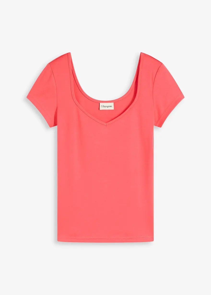 Shirt in pink von vorne - bonprix