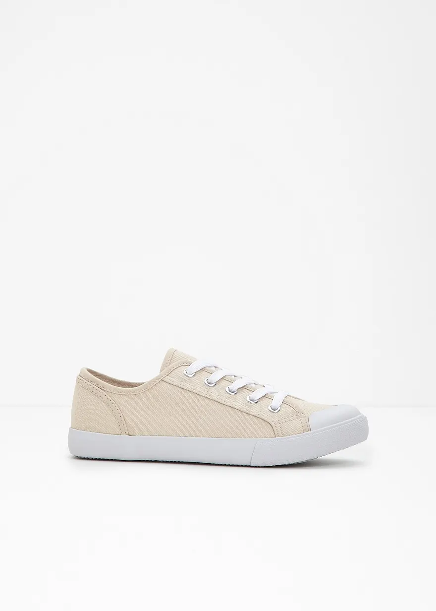 Sneaker in beige - bonprix