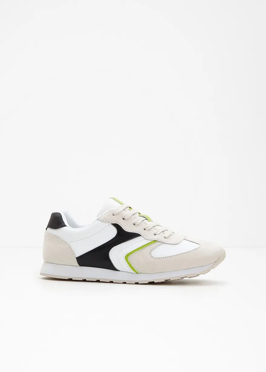 Sneaker in weiß - bonprix