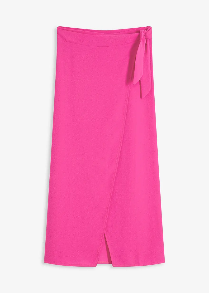Wickelrock in pink von vorne - bonprix