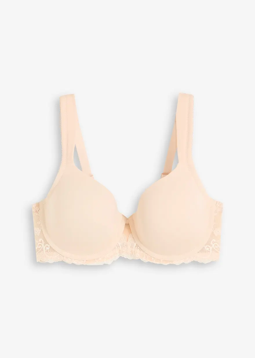 Schalen BH mit Bügel in rosa von vorne - bonprix