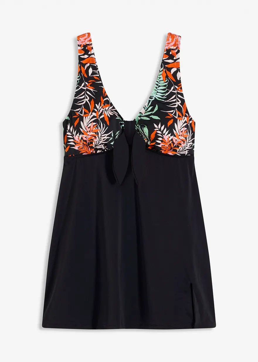 Shape Badekleid leichte Formkraft in schwarz von vorne - bonprix