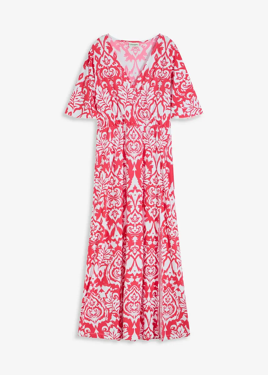 bedrucktes Jerseykleid in pink von vorne - bonprix