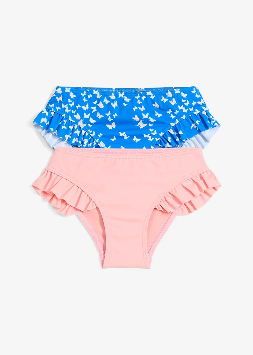 Mädchen Bikini (2-tlg.Set) in blau von vorne - bonprix