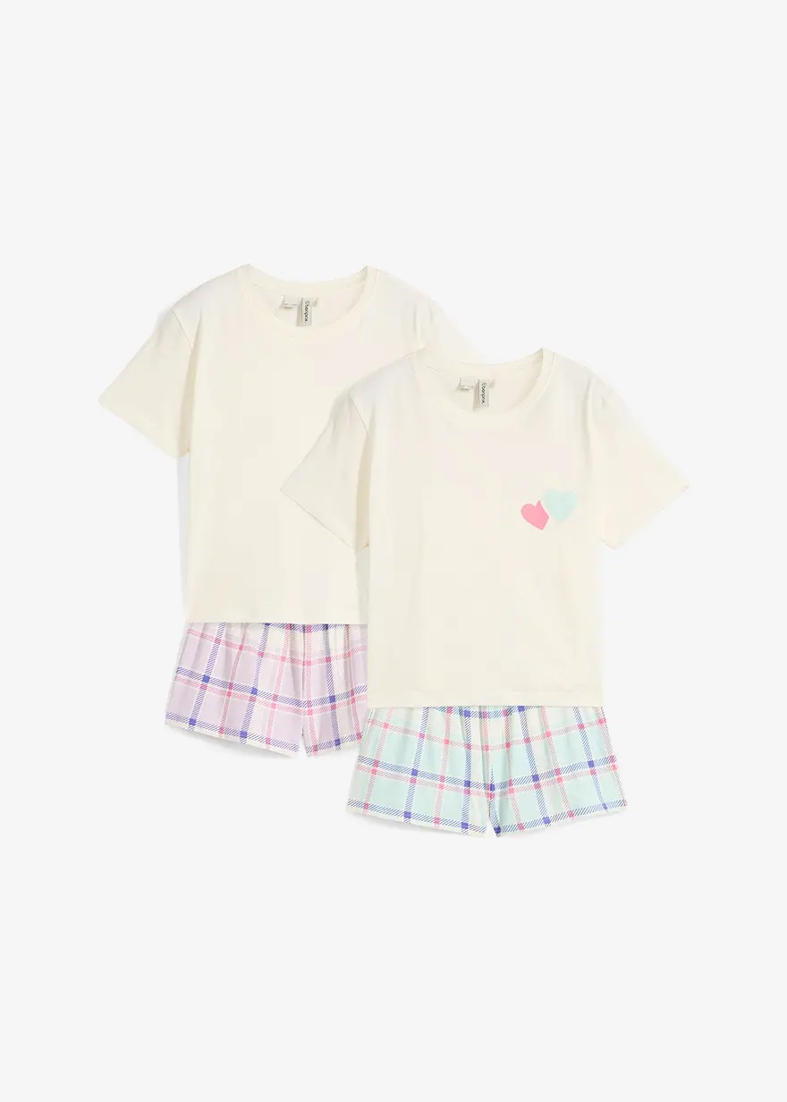 Shorty (4-tlg. Set) in lila von vorne - bonprix