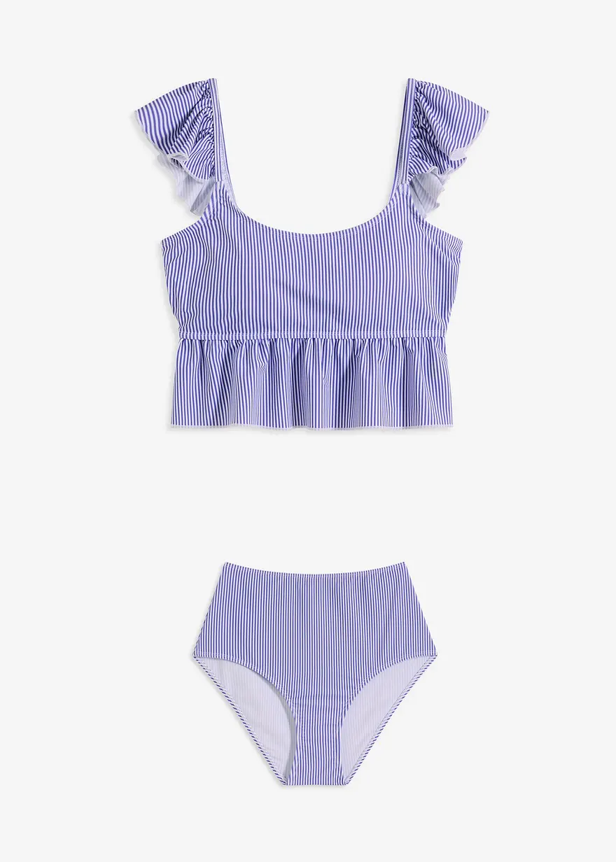 Tankini (2-tlg.Set) in weiß von vorne - bonprix