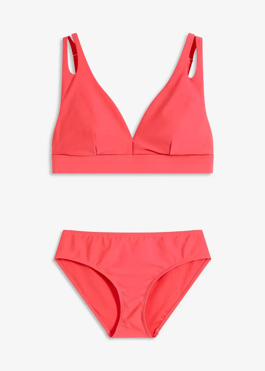 Bikini (2-tlg.Set) mit Cut-Out in pink von vorne - bonprix