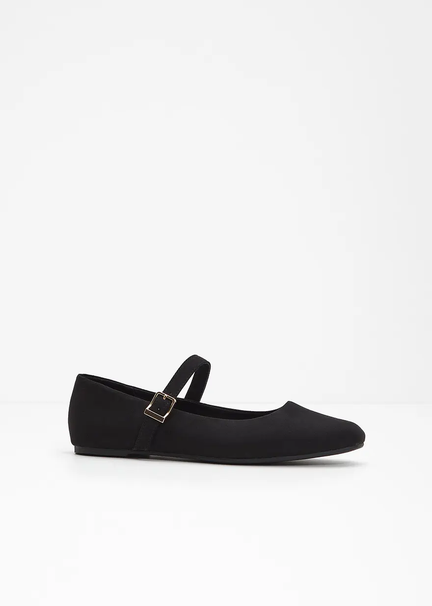 Ballerina in schwarz - bonprix
