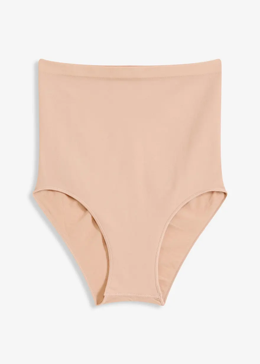 Highwaist Seamless Shape Slip mit mittlerer Formkraft in beige von vorne - bonprix