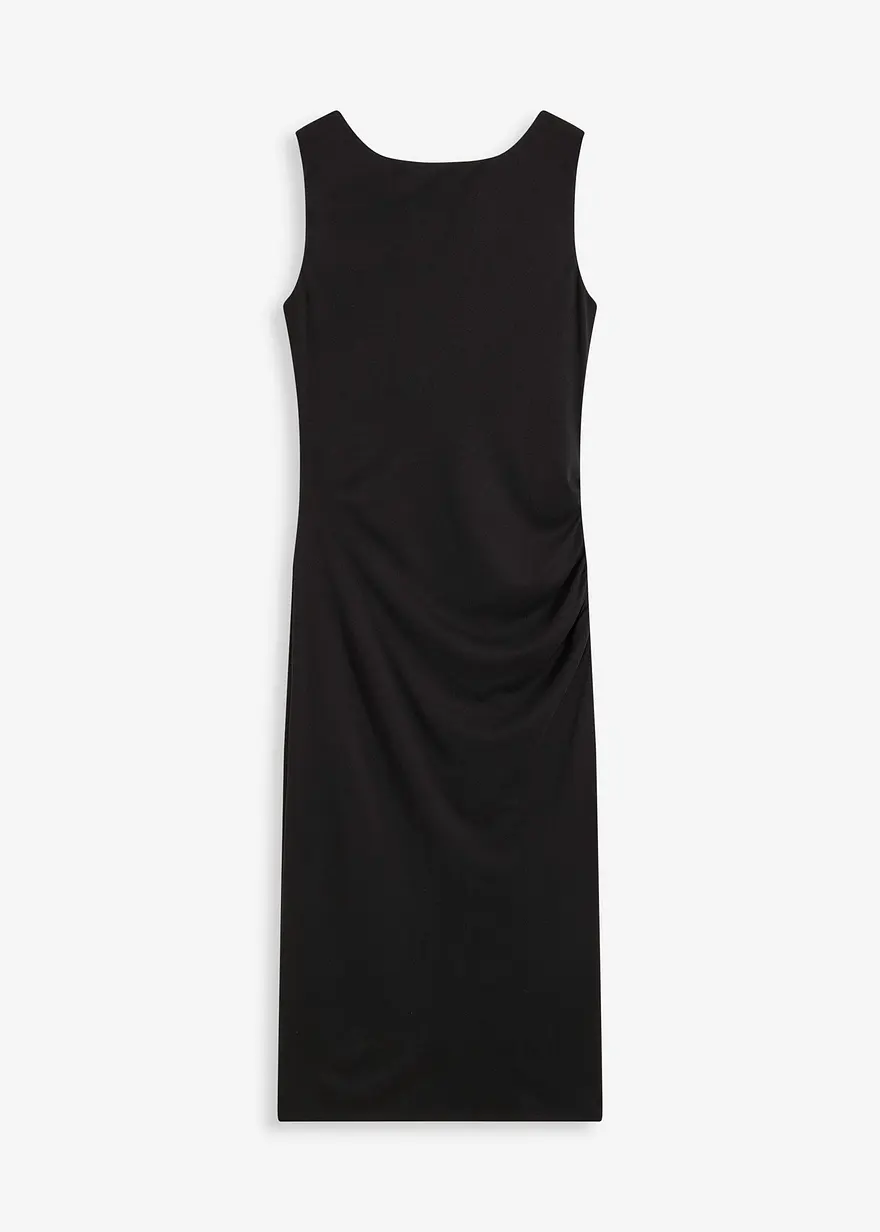 One-Shoulder-Kleid in schwarz von vorne - bonprix