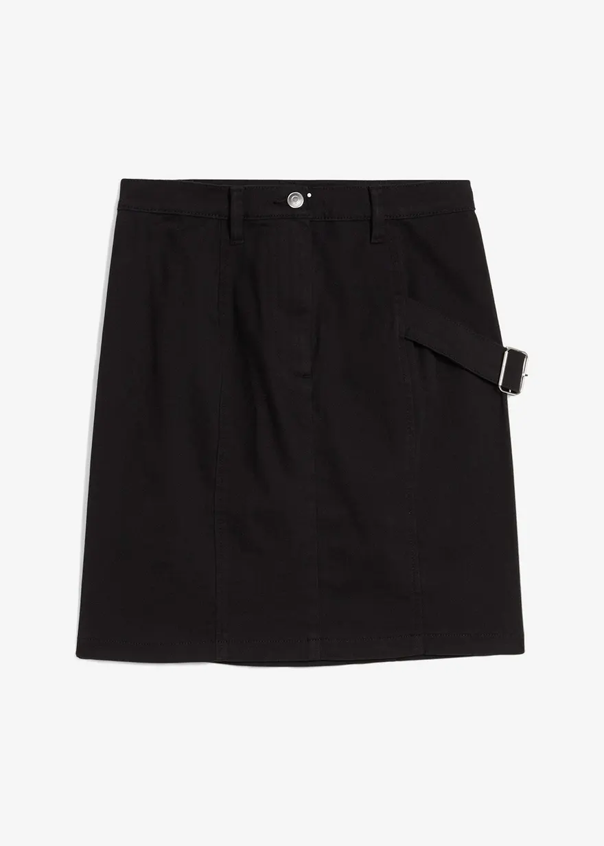 Cargorock in schwarz von vorne - bonprix