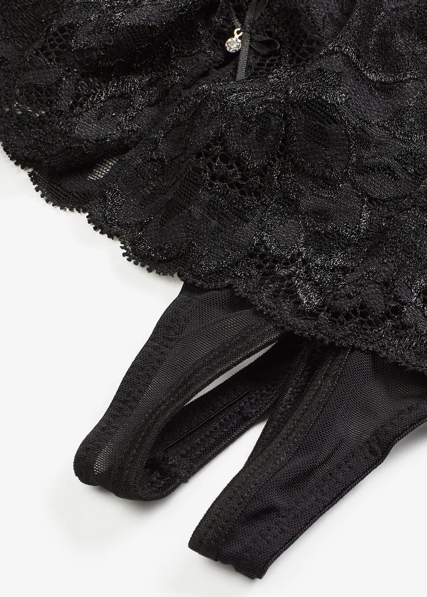String ouvert in schwarz - bonprix