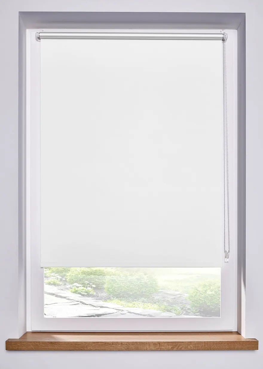 Verdunkelungsrollo ohne Bohren in weiß - bonprix