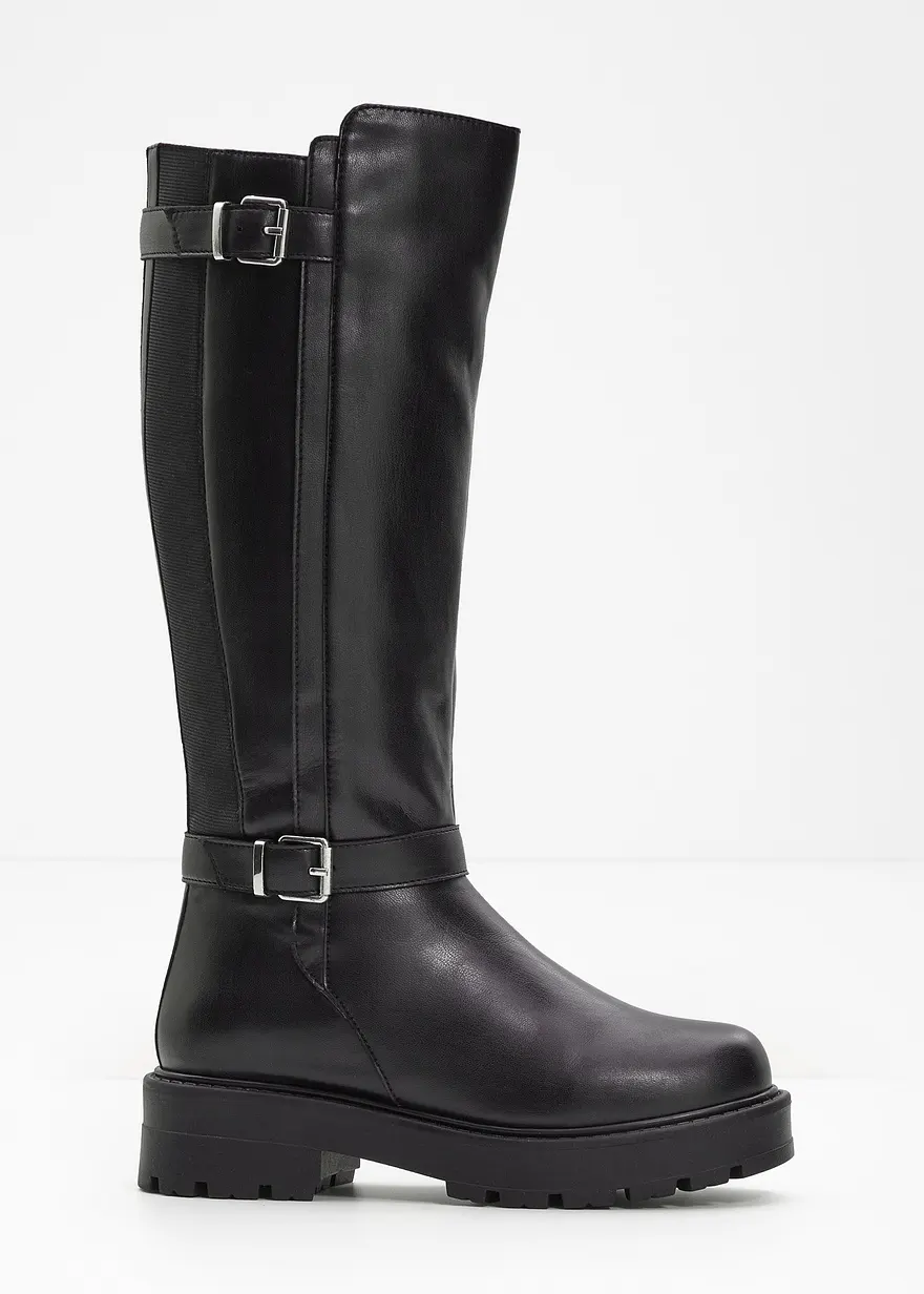 Plateau-Stiefel in schwarz - bonprix