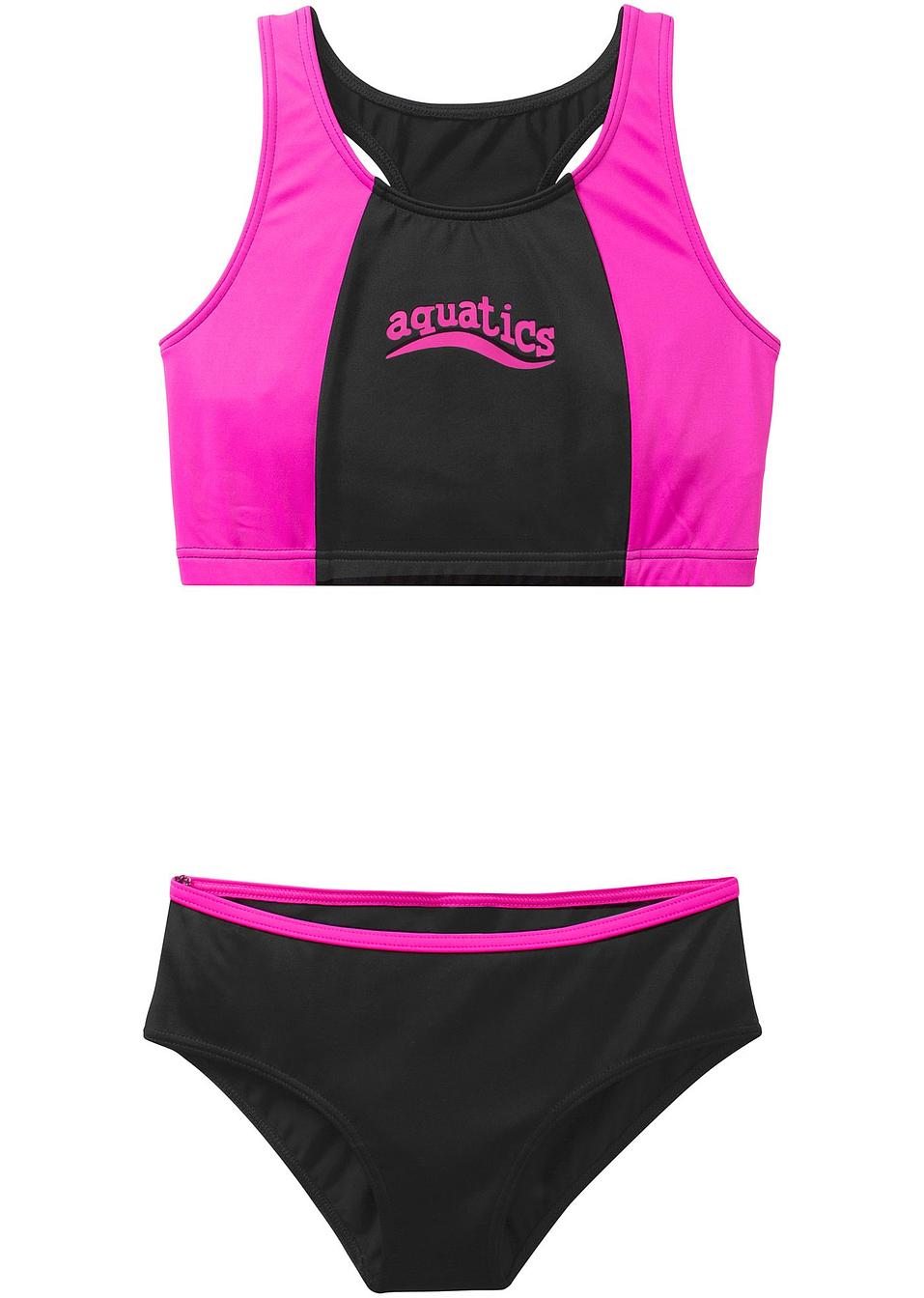 Bikini M Dchen Tlg Set Schwarz Pink Bpc Bonprix Collection Online Kaufen Bonprix De