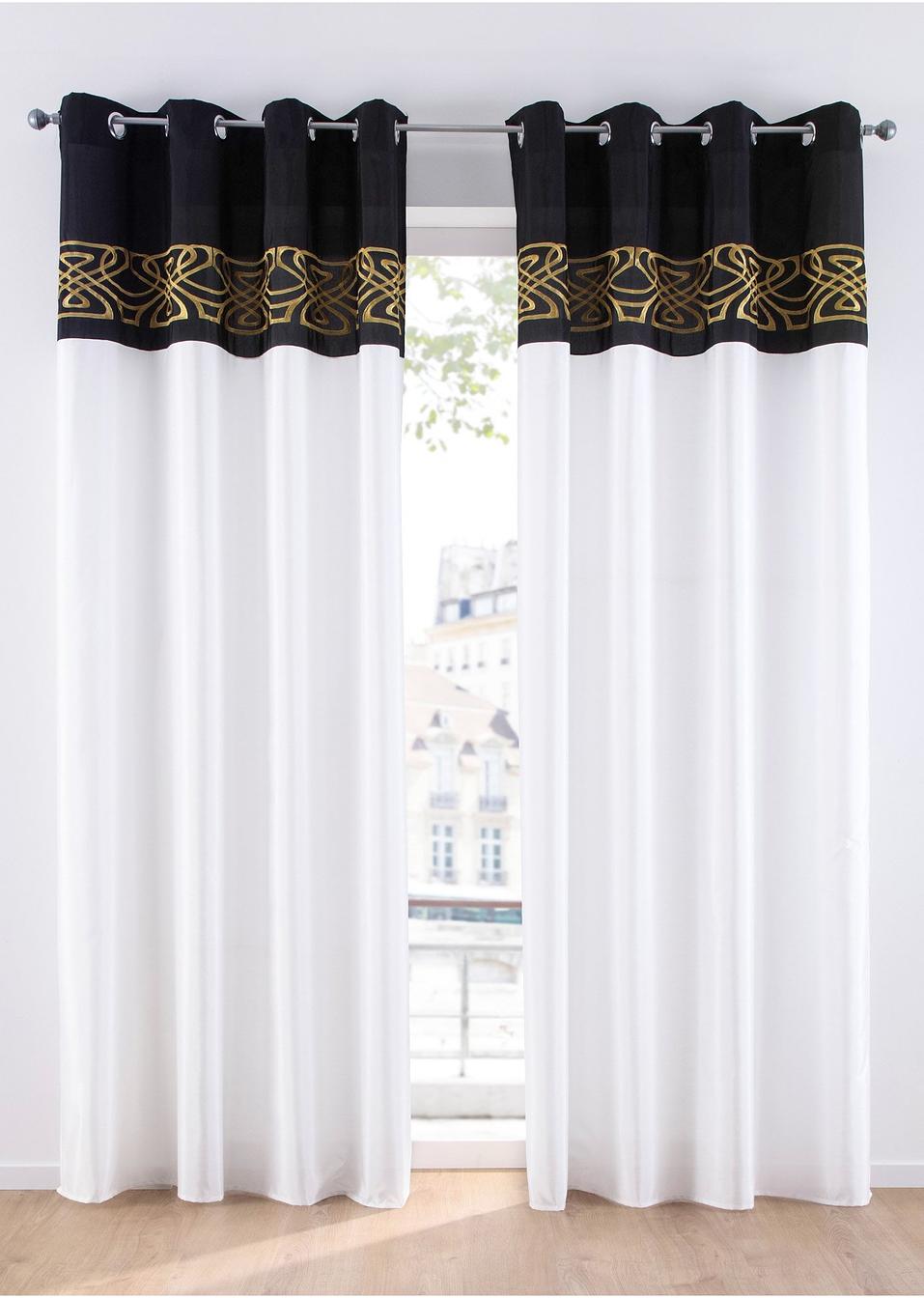 vorhang creme gold