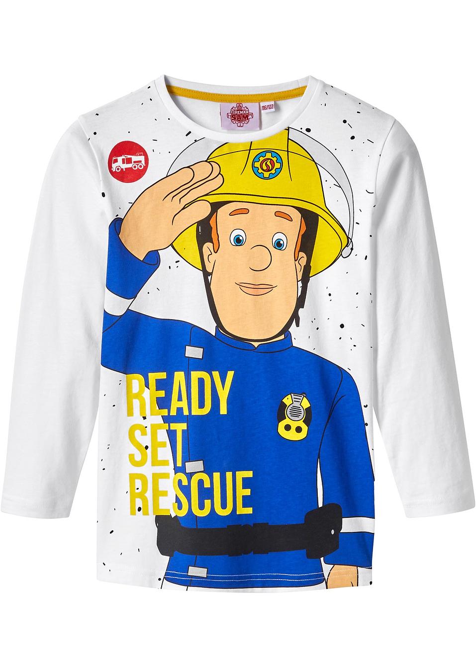 Feuerwehrmann Sam Langarmshirt Shirt Jungen