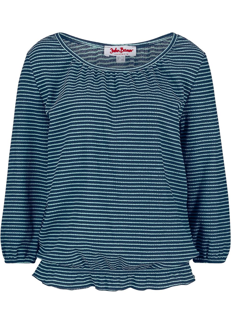 Shirt Crepestretch-Qualität 3/4-Arm aquapastell/dunkelblau gestreift - John Baner JEANSWEAR - bonprix.de 82y4W LTEBO Shirt Crepestretch-Qualität 3/4-Arm aquapastell/dunkelblau gestreift - John Baner JEANSWEAR - bonprix.de 82y4W LTEBO