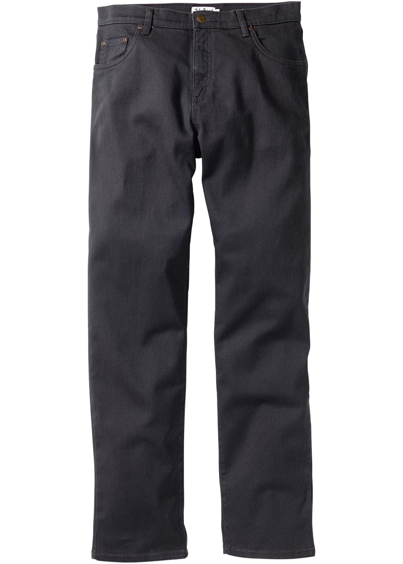 Stretch-Hose Classic Fit Straight in grau für Herren von bonprix