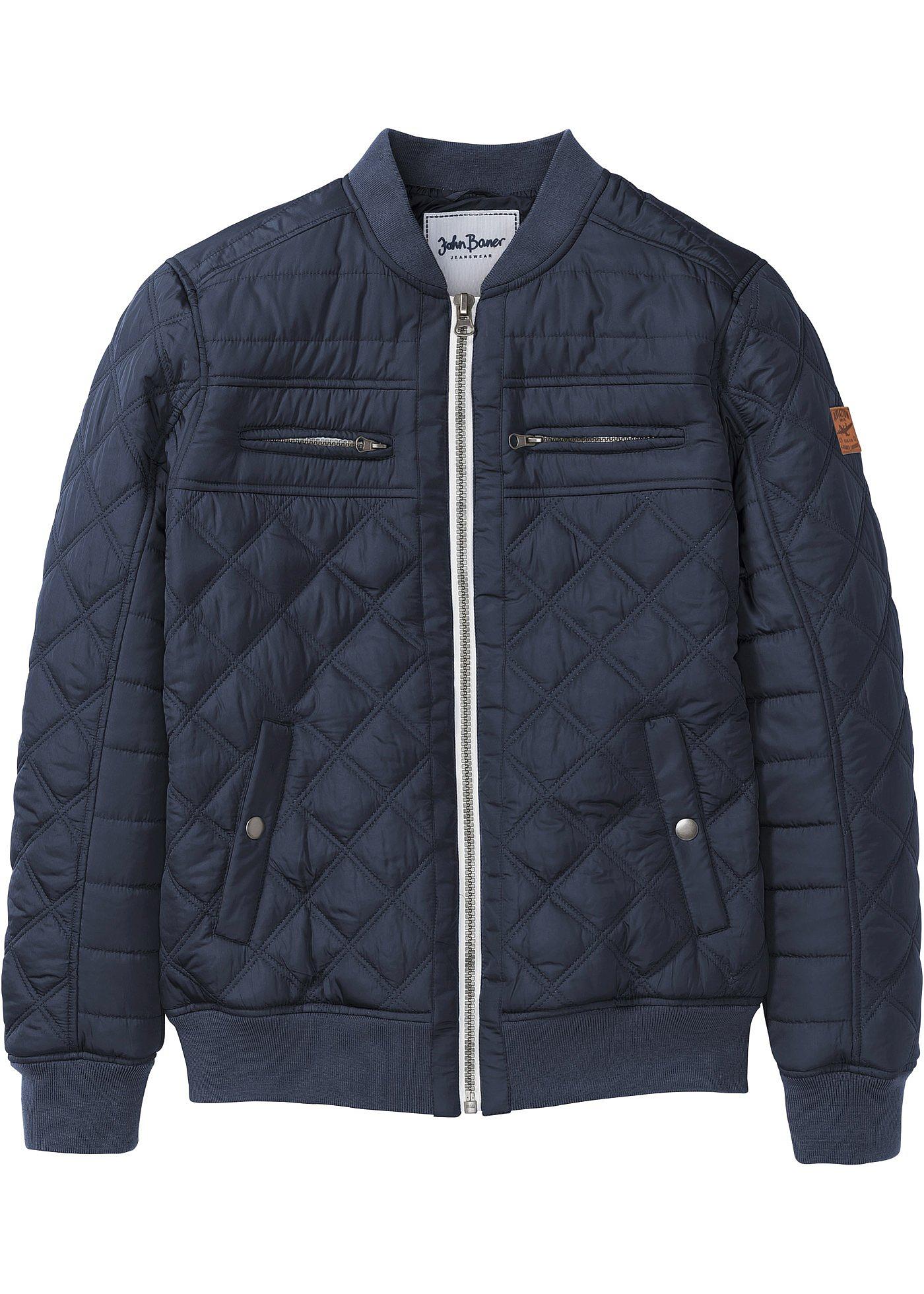 Steppjacke leicht gefüttert langarm  blau Herren bonprix