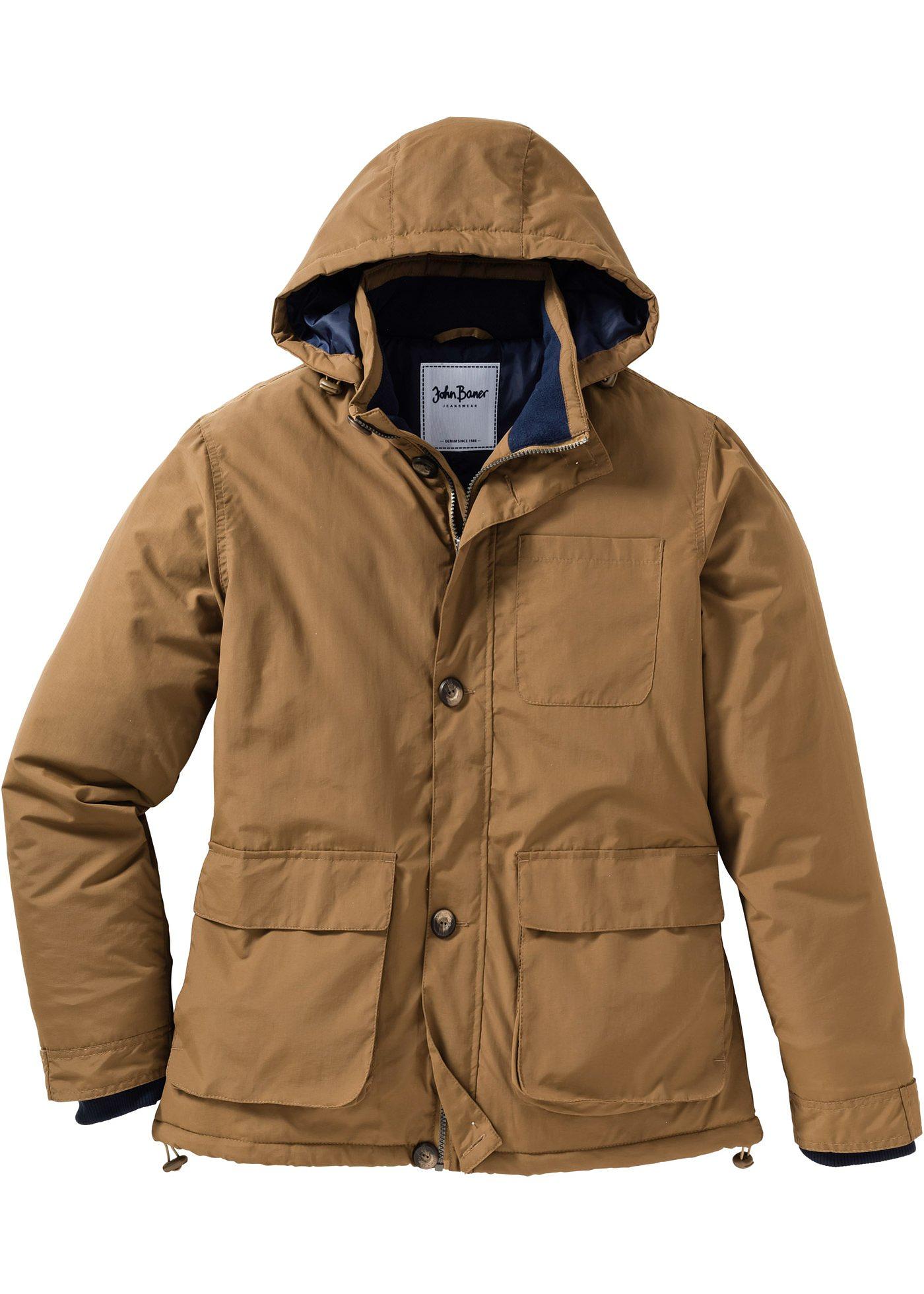 Jacke mit Spezial-Bauchschnitt Regular Fit langarm  in braun für Herren von bonprix
