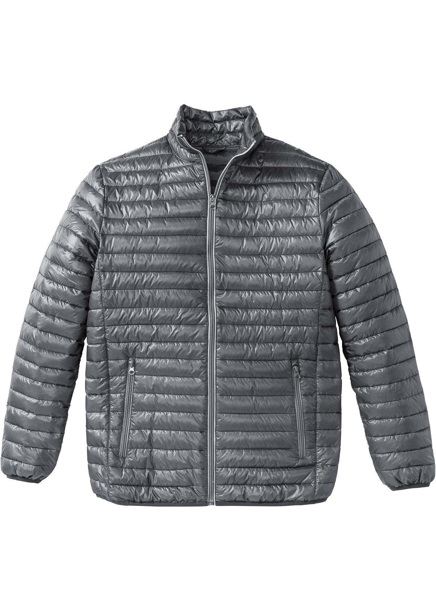 Leichte Herren Steppjacke langarm  in grau für Herren von bonprix