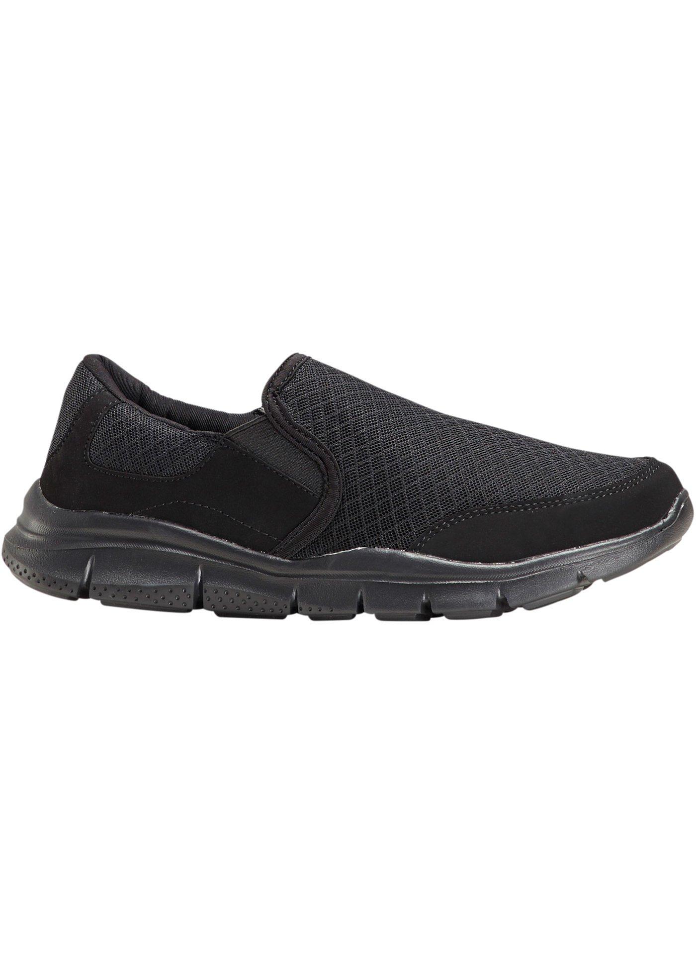 Slipper mit 0 cm Flach in schwarz von bonprix