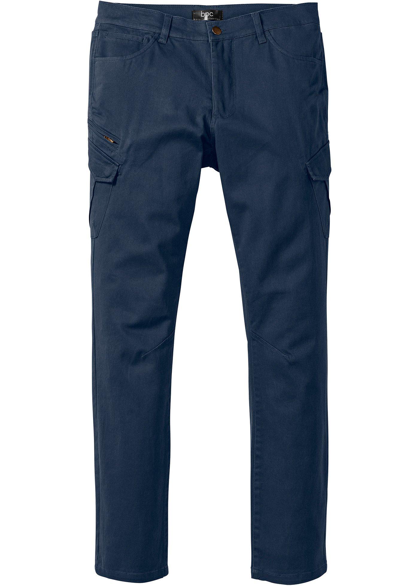 Cargo-Hose Slim Fit in blau für Herren von bonprix