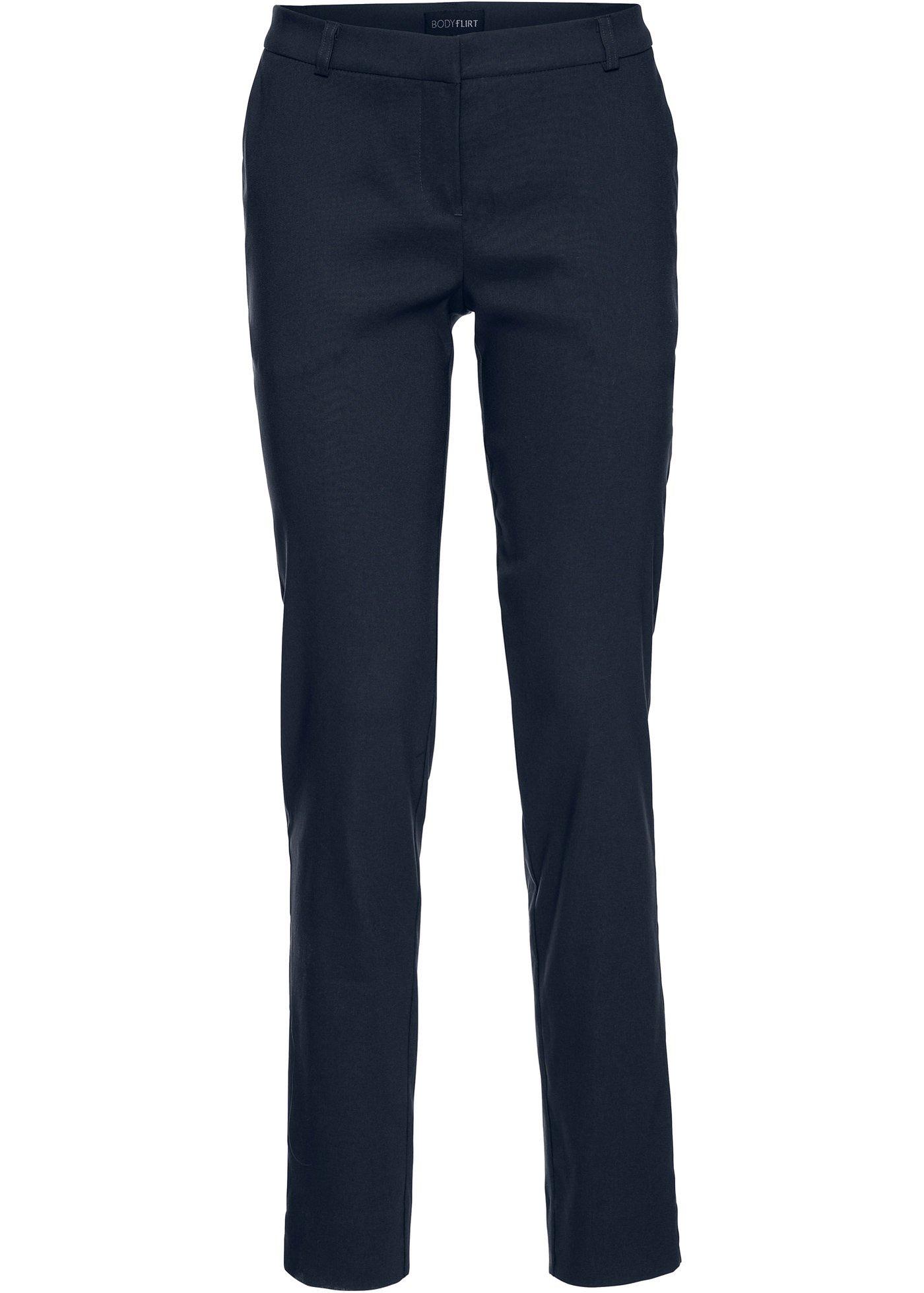 Bengalin-Business-Stretchhose in blau für Damen von bonprix