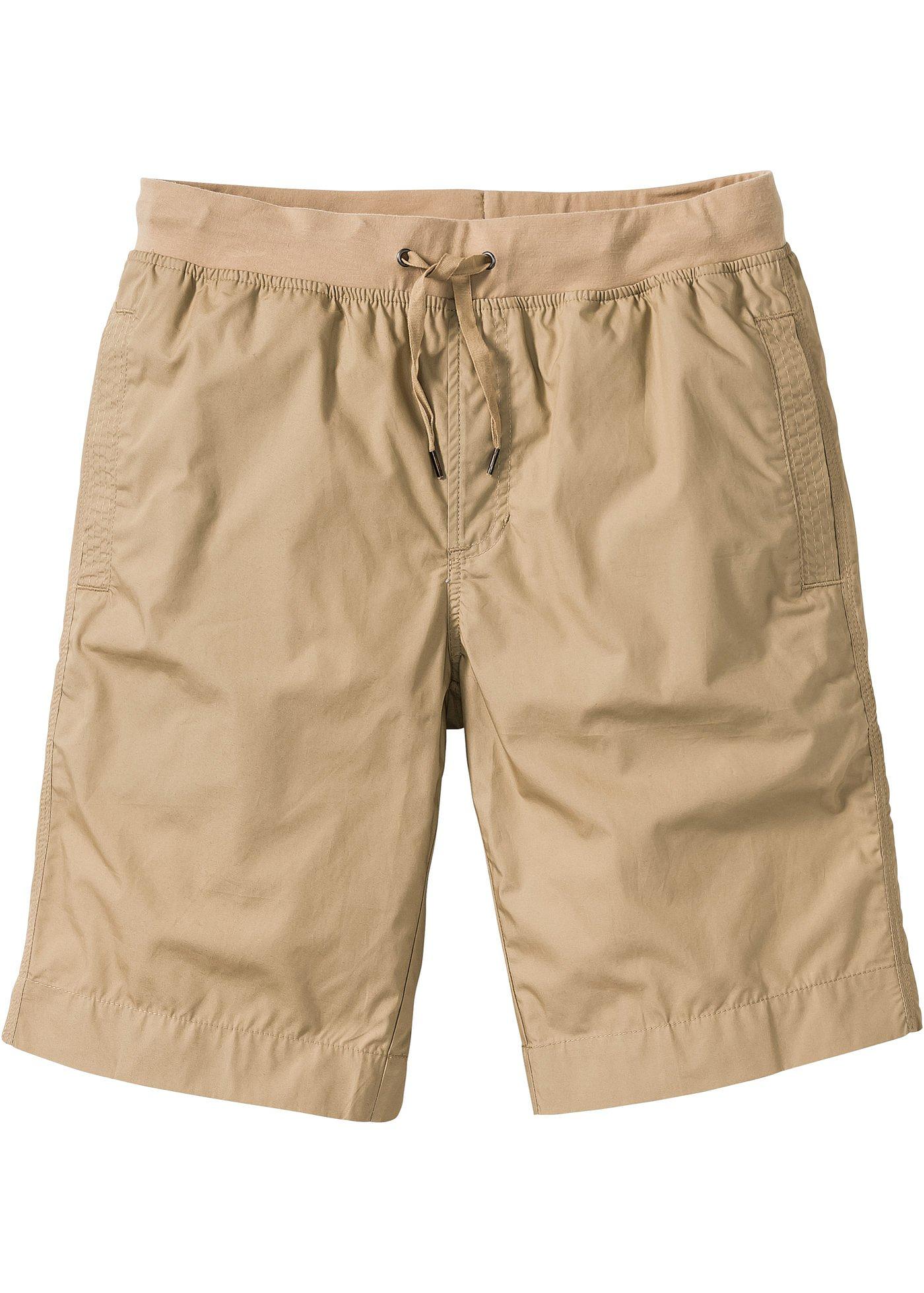 Bermuda mit Bequembund Regular Fit in beige für Herren von bonprix