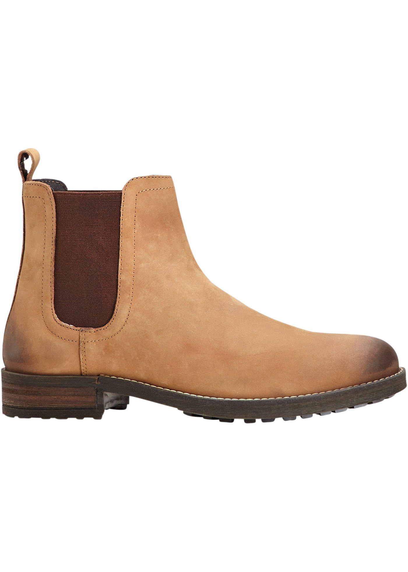 Chelsea Boot aus Leder in braun für Herren von bonprix