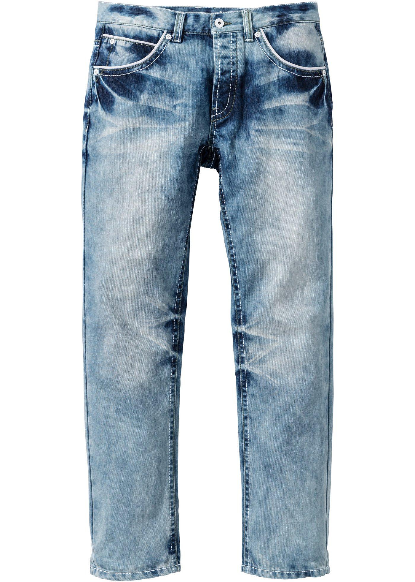 Regular Fit Jeans, Straight in blau für Herren von bonprix