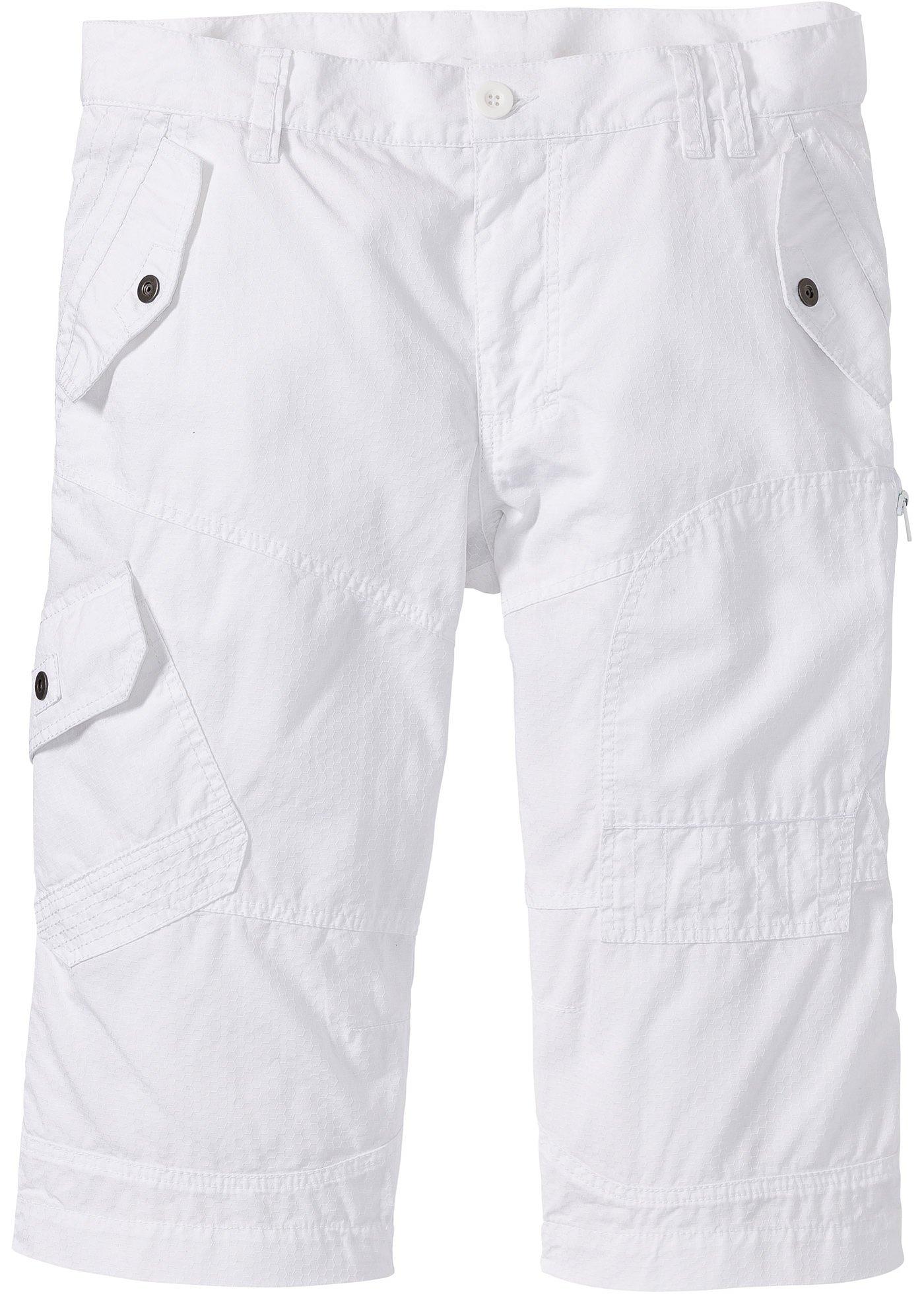 Long-Bermuda Regular Fit in weiß für Herren von bonprix