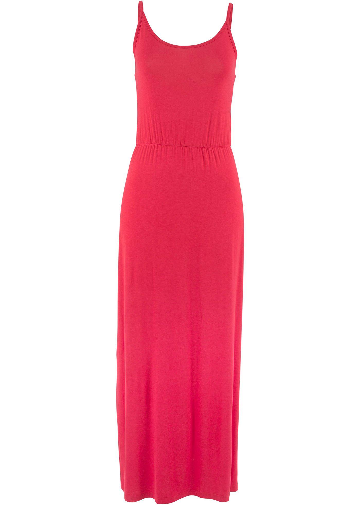Shirtkleid, ohne Arm in rot von bonprix