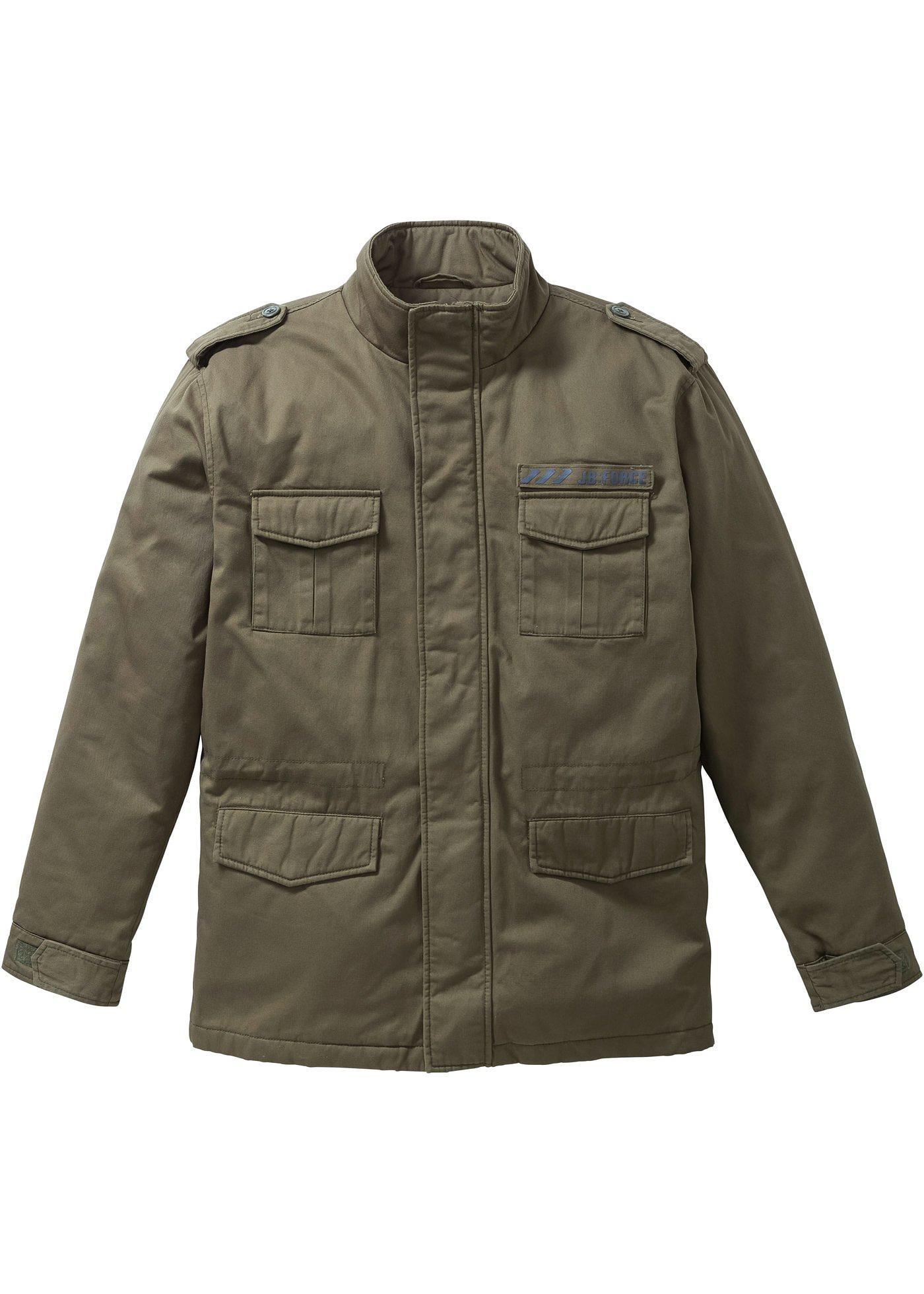 Jacke mit Rückendruck Regular Fit langarm  in grün für Herren von bonprix