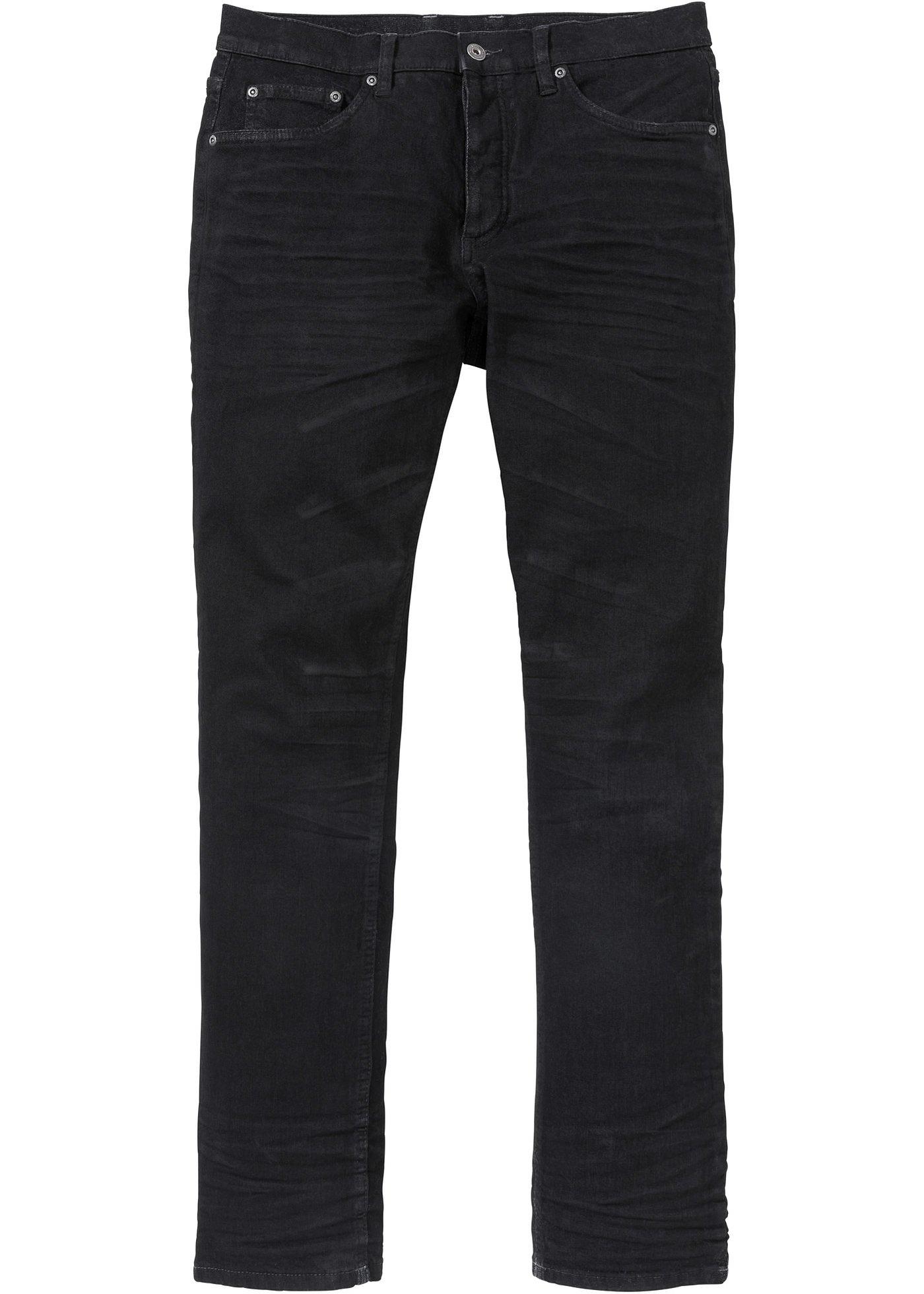 Jeans Slim Fit Straight in schwarz für Herren von bonprix