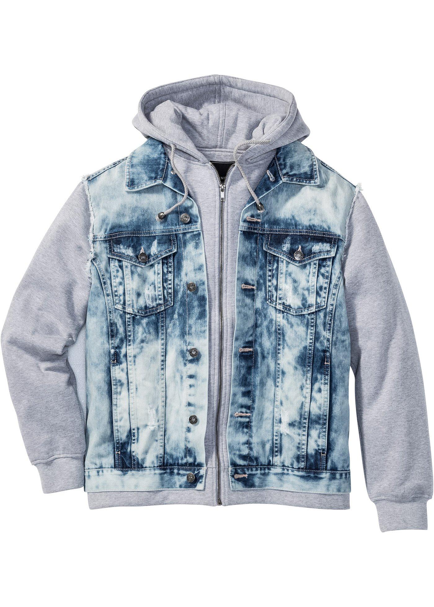 Jeansjacke Regular Fit langarm  in blau für Herren von bonprix